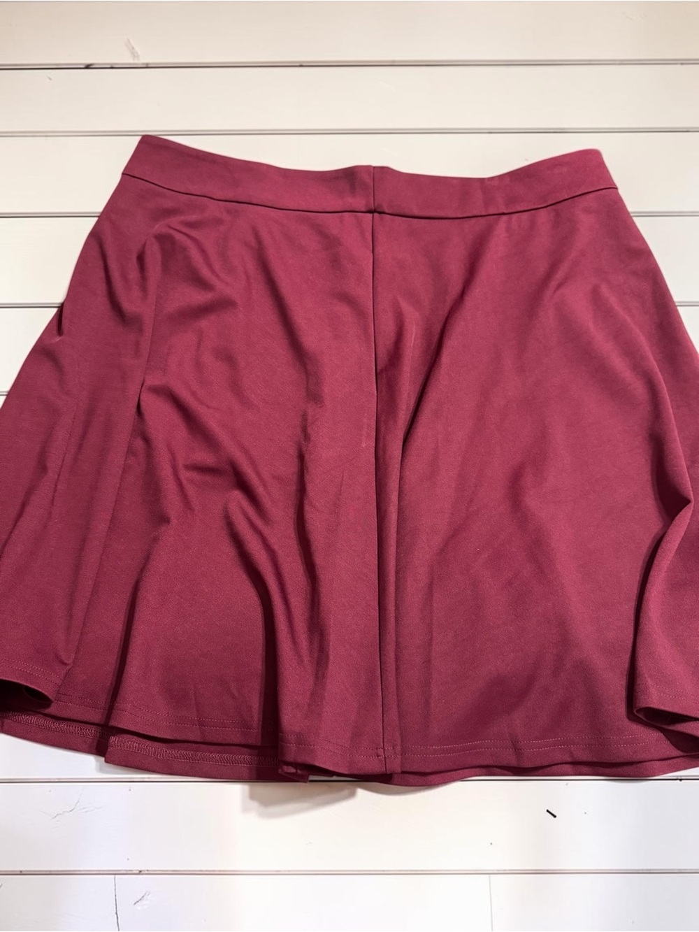BloomChic Burgundy Flare Skater Skirt Stretch Fall Coquette Women’s 10-30